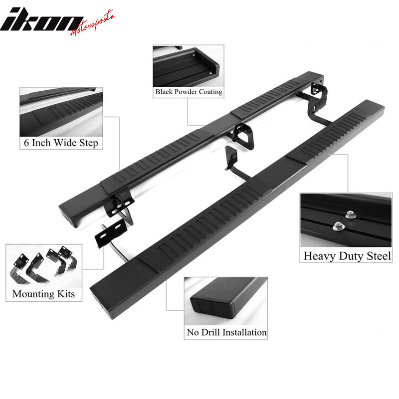Fits 07-21 Toyota Tundra Double Cab 69'' Side Step Bar Running Boards