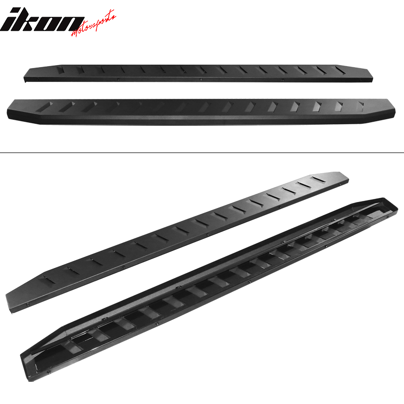 1999-2016 Ford F-250 F-350 New R Style Black Running Boards Iron Steel