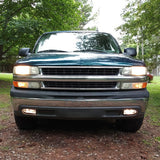 2000-2006 Chevy Suburban Tahoe Front Bumper Fog Lights Lamp Clear Lens