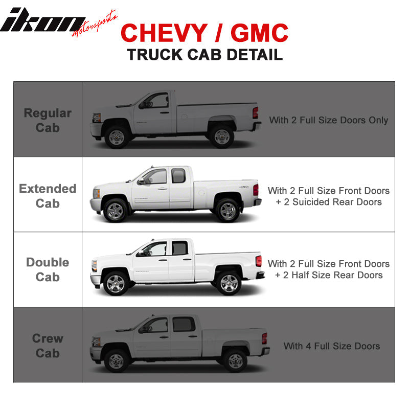2007-2018 Chevy Silverado Gmc Sierra Ext Cab 3" S.S Running Board