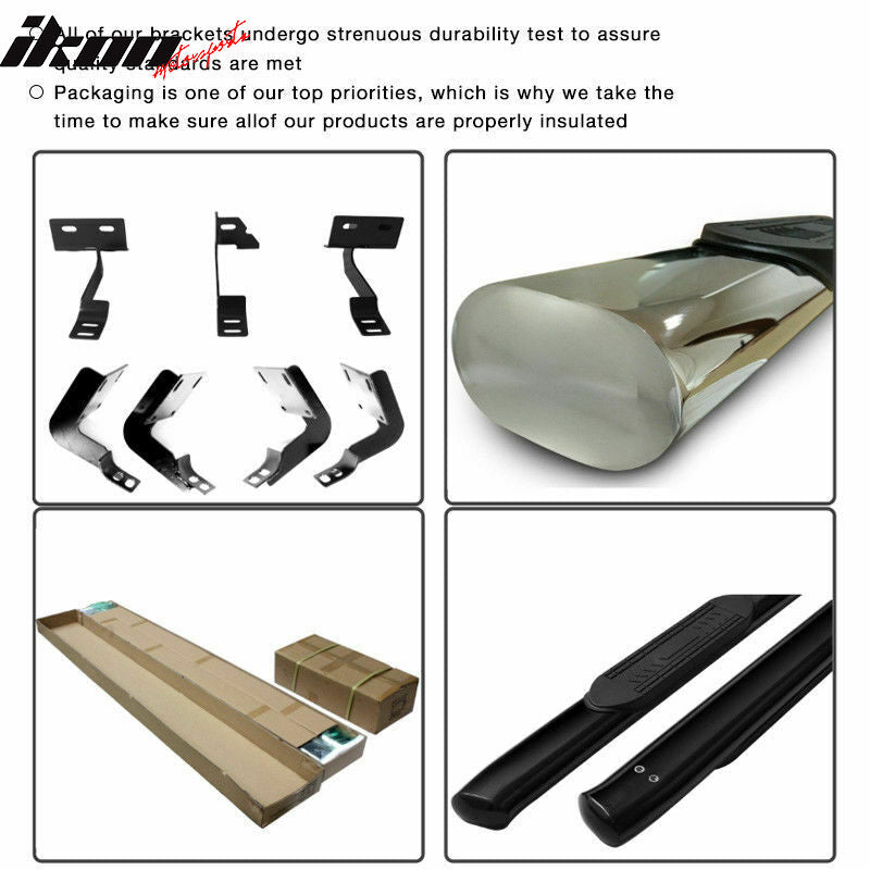 2007-2018 Silverado Sierra Regular cab 4" SS Running Boards Stainless