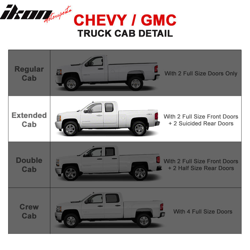 1999-2013 Chevy Silverado GMC Sierra 5'' Running Boards Stainles