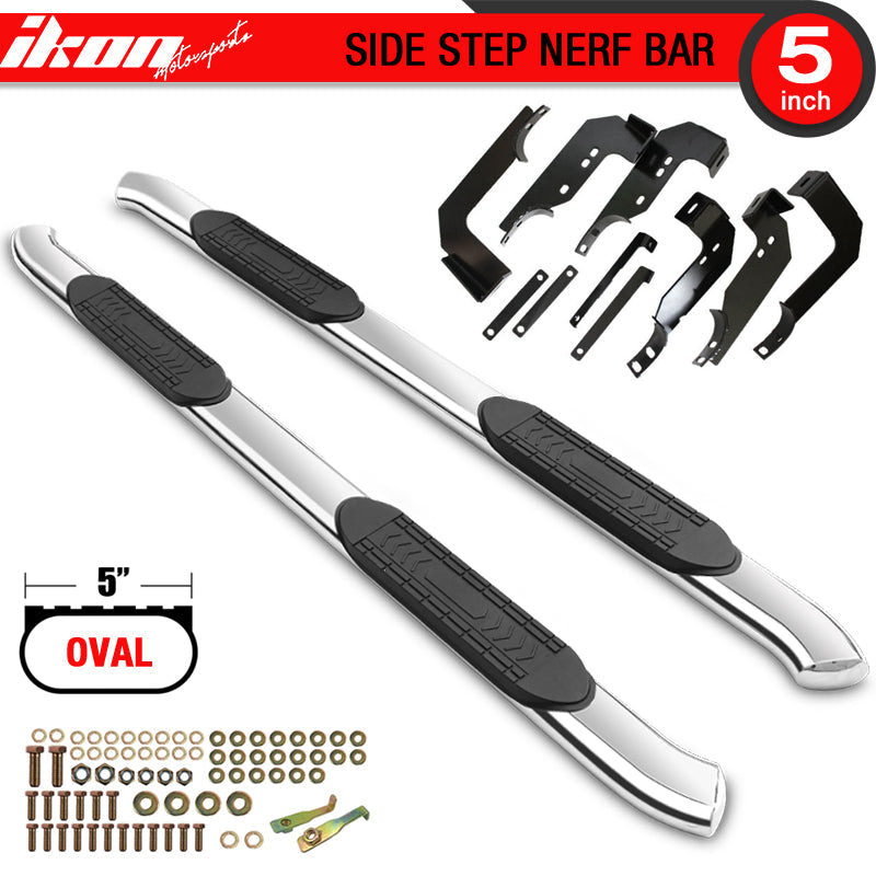 2004-2017 Nissan Titan Ext Cab Chrome Running Boards Stainless Steel