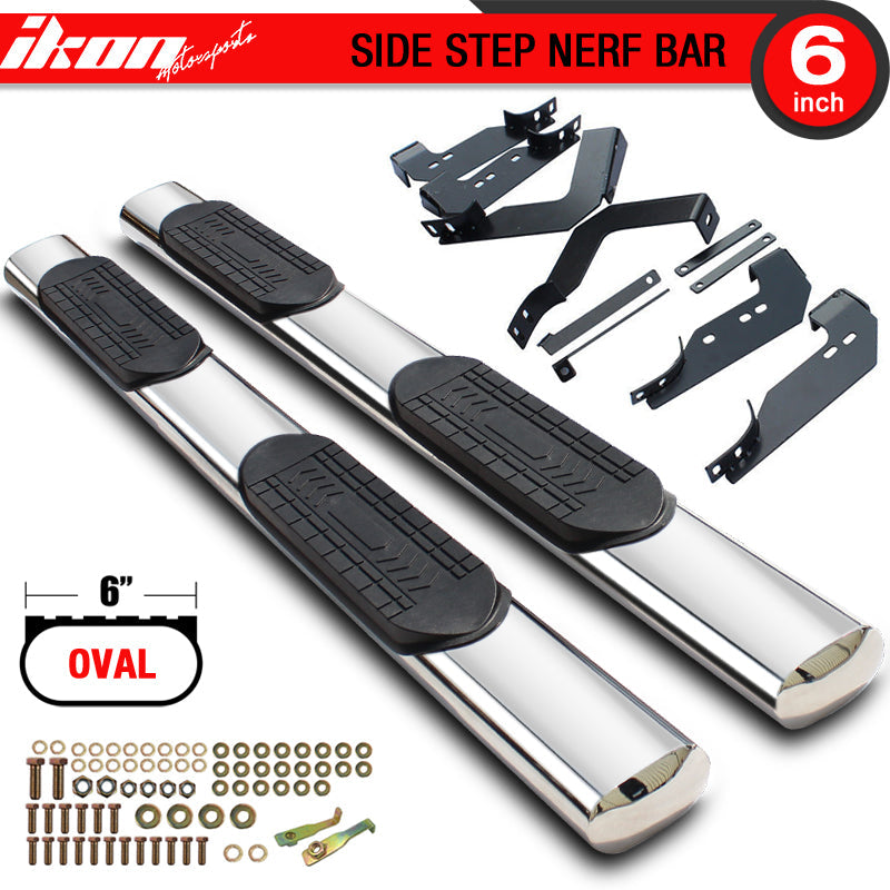 2007-2018 Silverado Sierra Extended Cab 6In Running Board Stainless
