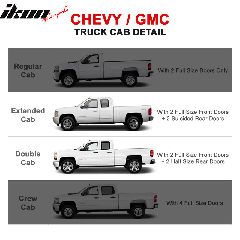2007-2018 Silverado Sierra Extended Cab 6In Running Board Stainless
