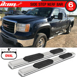 2007-2018 Chevy Silverado GMC Sierra 1500 Crew Cab 6" Running Boards