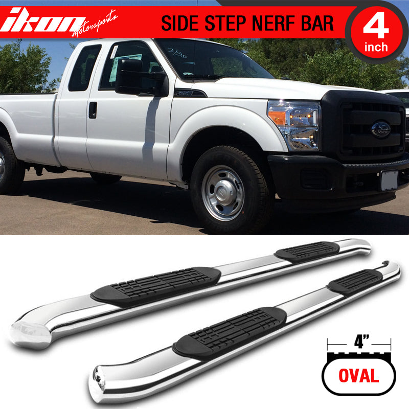 1999-2016Â Ford F-250 F-350 Super Duty Super Cab 4" Oval Running Boards