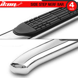 2015-2022 Ford F-150 4in Side Steps Bar Running Boards Stainless Steel