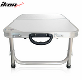 White Adjust Foldable Table Outdoor Picnic Party Garden Camping