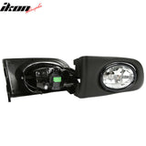 2001-2003 Honda Civic Black Housing Clear Lens Fog Lights Lamp Pair