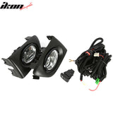 2001-2003 Honda Civic Black Housing Clear Lens Fog Lights Lamp Pair