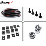 1999-2007 Ford F250 F350 HD Black Pocket Style Fender Flares ABS