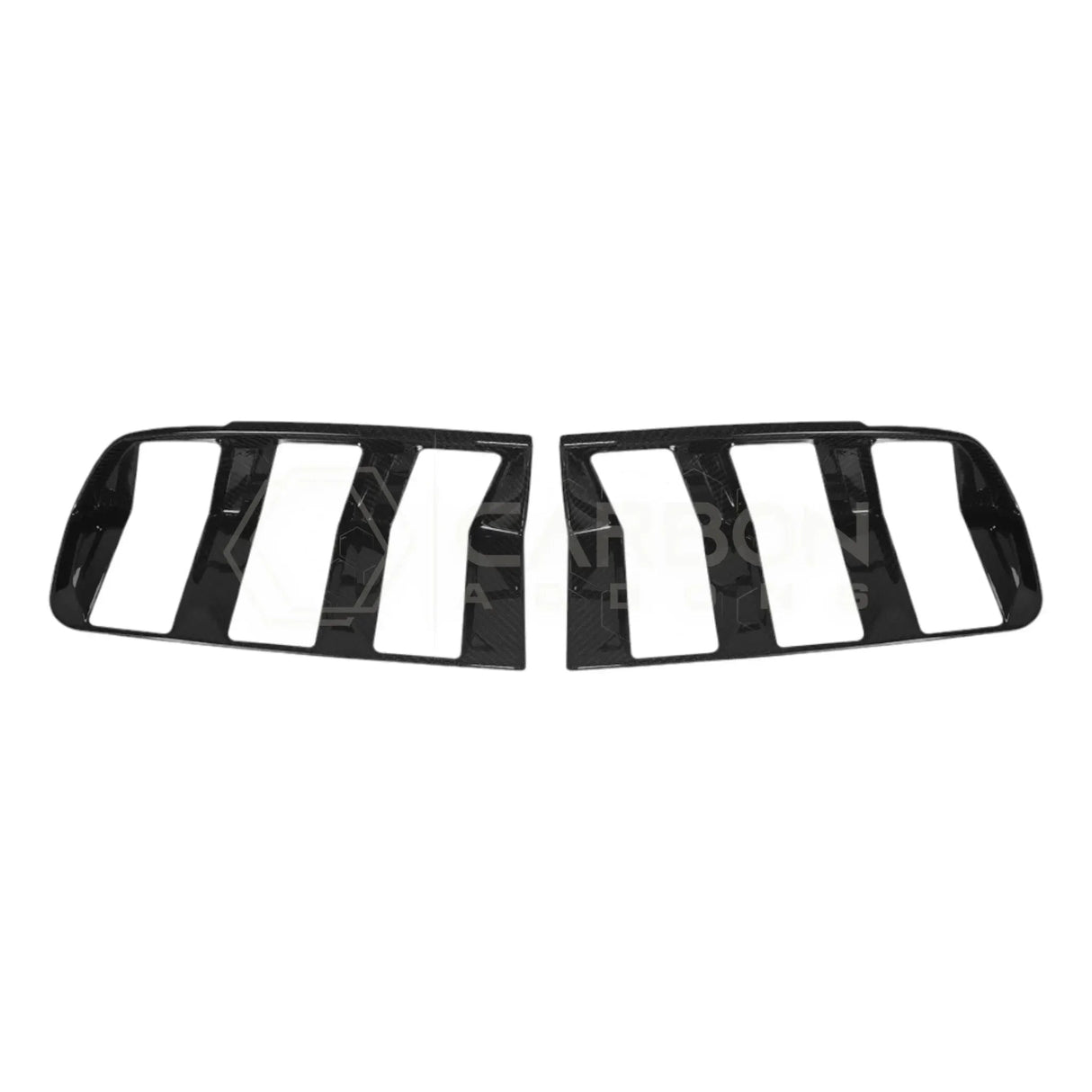 Real Carbon Fiber Taillight Trim Covers for 2024+ Ford Mustang