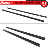 2014-2017 Chevy Silverdo Roll Lock Soft Tonneau Cover Black 5.8ft Bed