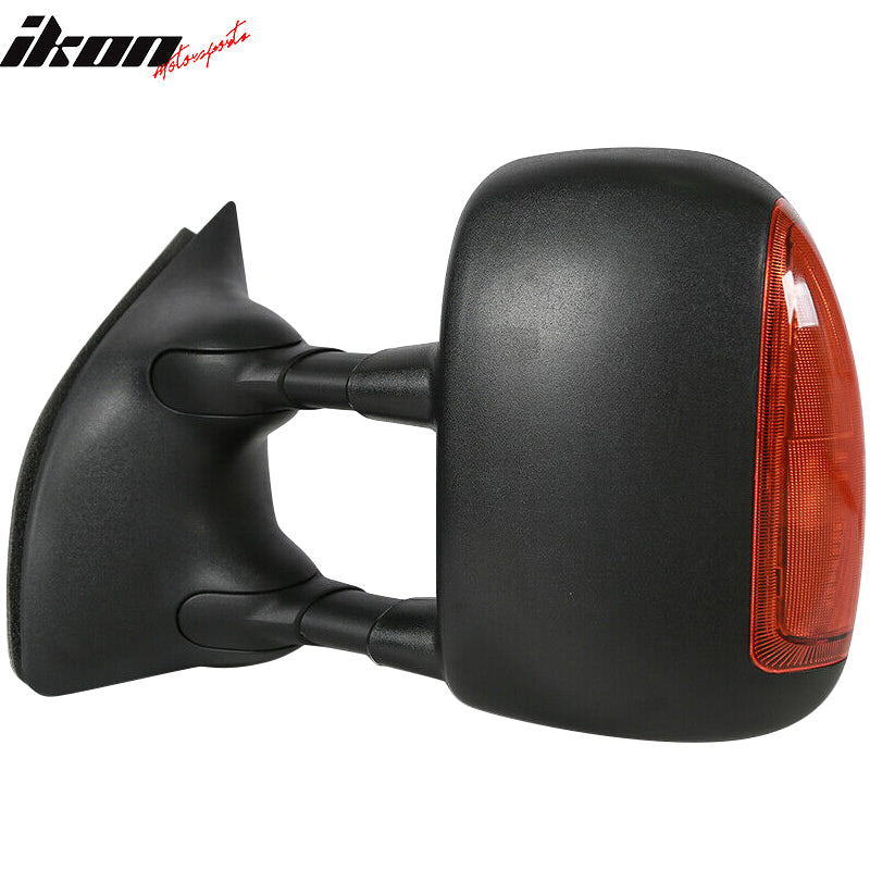 1999-2007 Ford F250 F350 Telescoping Power Tow Mirrors Turn Signal ABS