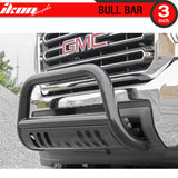 2007-2014 Silverado Sierra 2500 3500HD 3" Tublar Black Bull Bar Steel