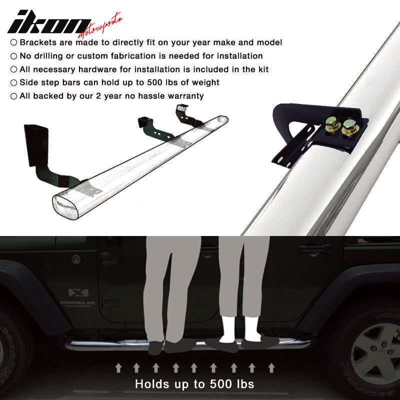 2015-2022 Colorado Canyon Extended Cab 6" Oval Step Bar Running Board