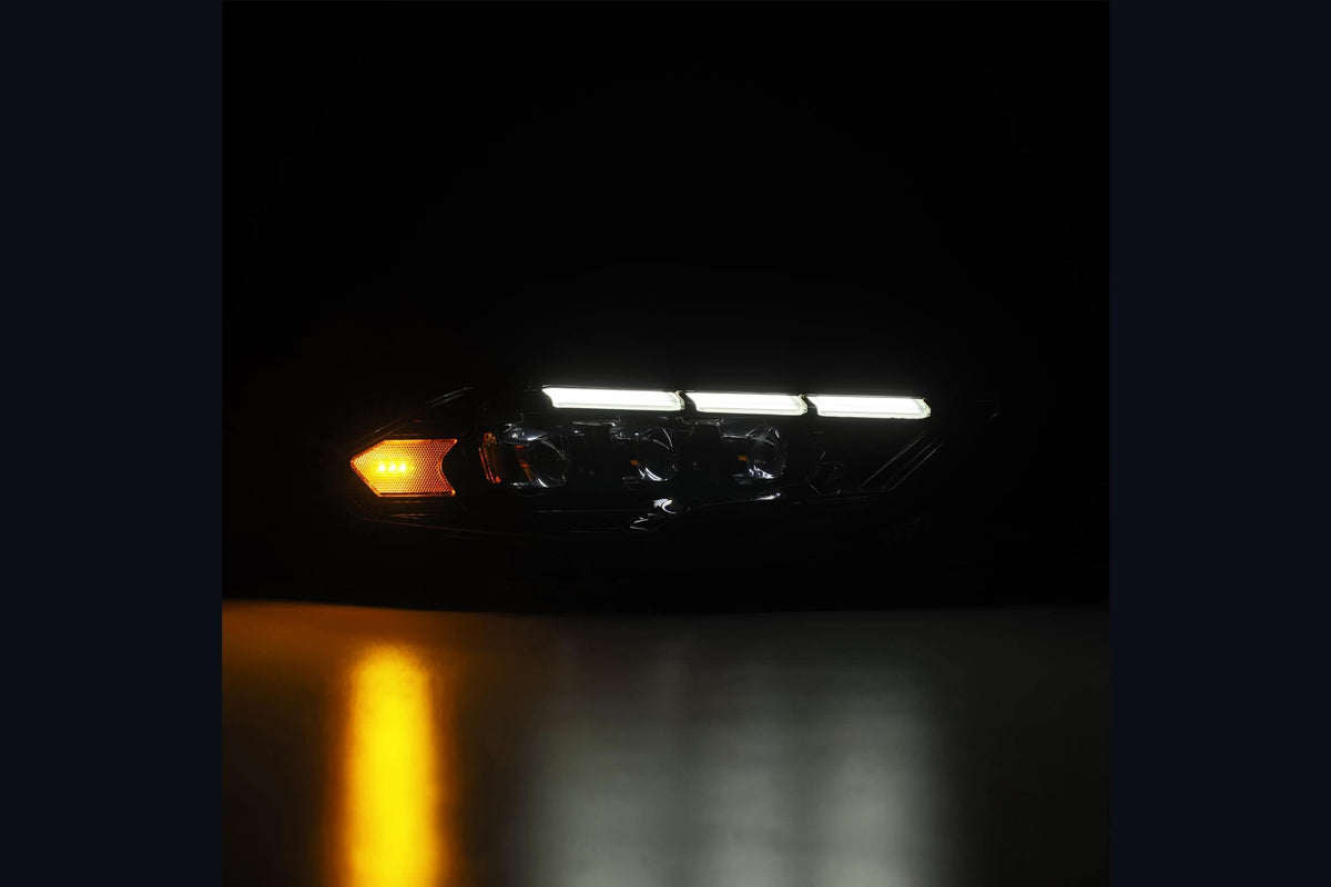 ARex Nova Mk2 LED Headlights: 18-23 Mustang - Black (Set)