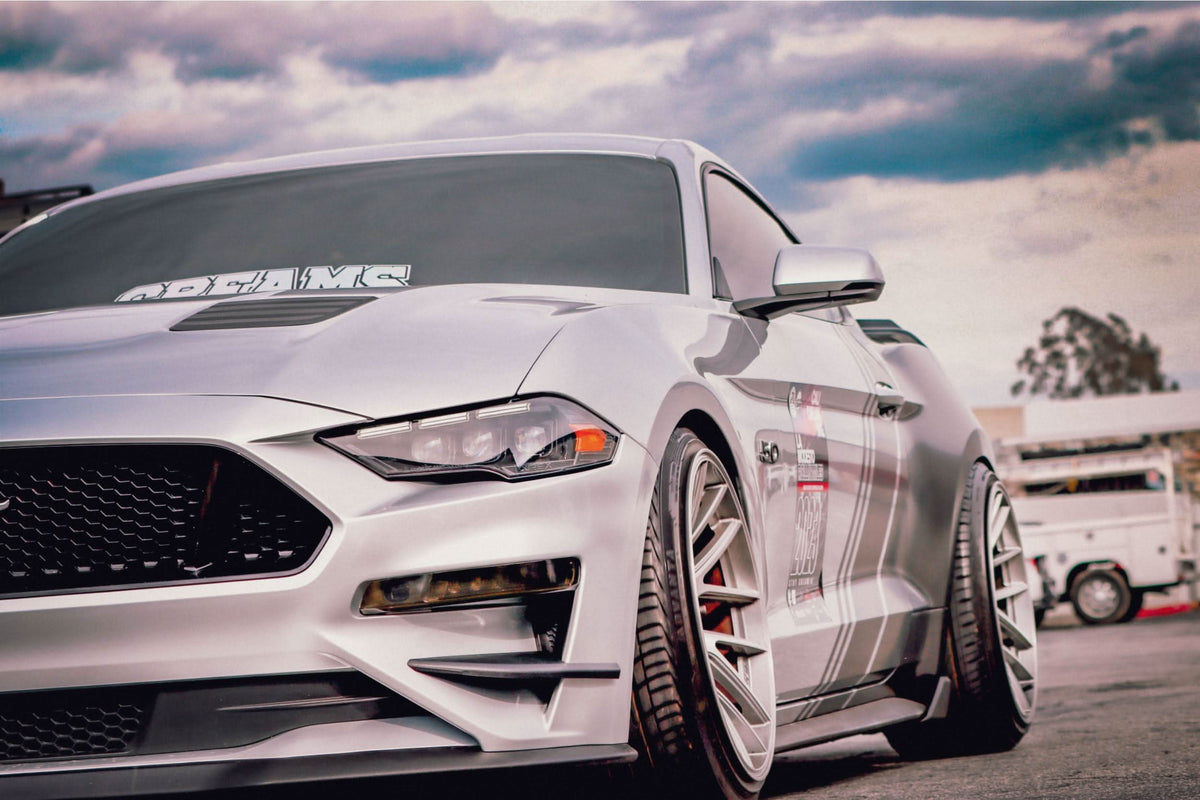 ARex Nova Mk2 LED Headlights: 18-23 Mustang - Black (Set)