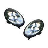 Porsche 991 911 Matrix LED Headlight Assembly with Dual DRL (Yellow / Smoke Base) 2013 - 2018 (Upgrade to 2025 911 Style / Replaces 99163113512)