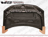 2012-2012 Honda Civic 4 doors RVS Style Carbon Fiber Black Hood