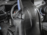 AutoTecknic Dry Carbon Full Seat Back Cover Set - BMW G87 M2