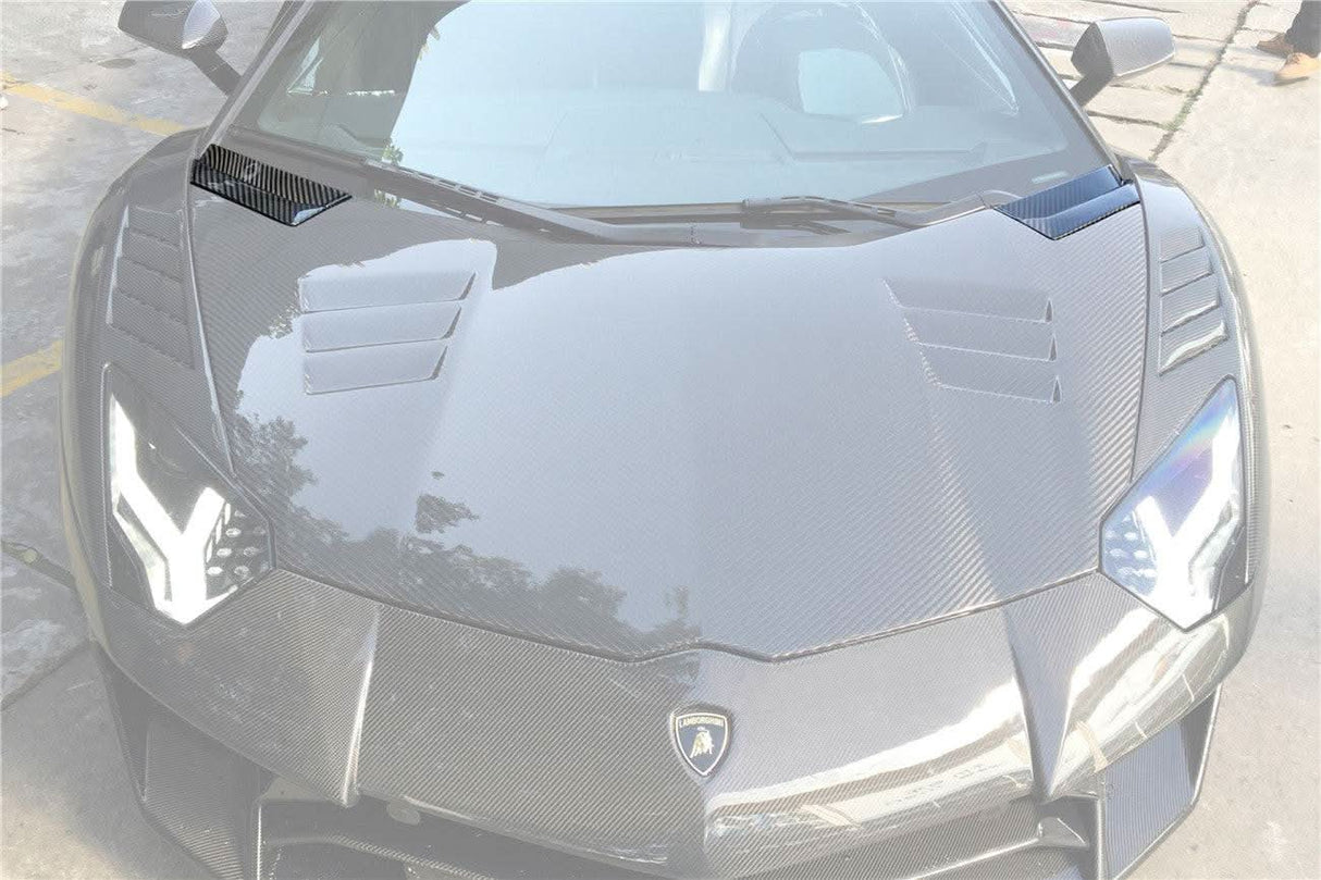 2011-2021 Lamborghini Aventador LP700 LP740 Coupe  Roadster OEM Style Carbon Fiber Front Hood Vent