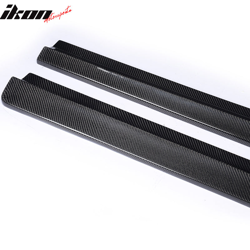 2008-2014 Benz C Class W204 C63 AMG DP Style Side Skirts Carbon Fiber