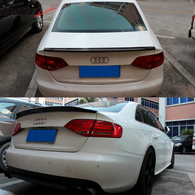 2009-2016 Audi A4 B8 Caractere Style Trunk Spoiler Carbon Fiber