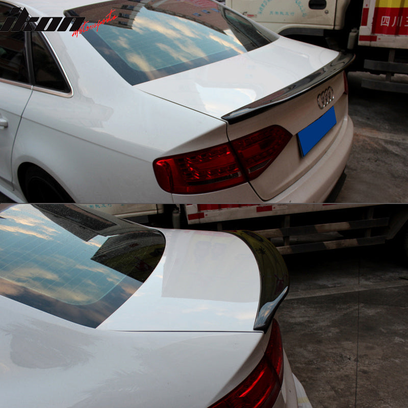 2009-2016 Audi A4 B8 Caractere Style Trunk Spoiler Carbon Fiber