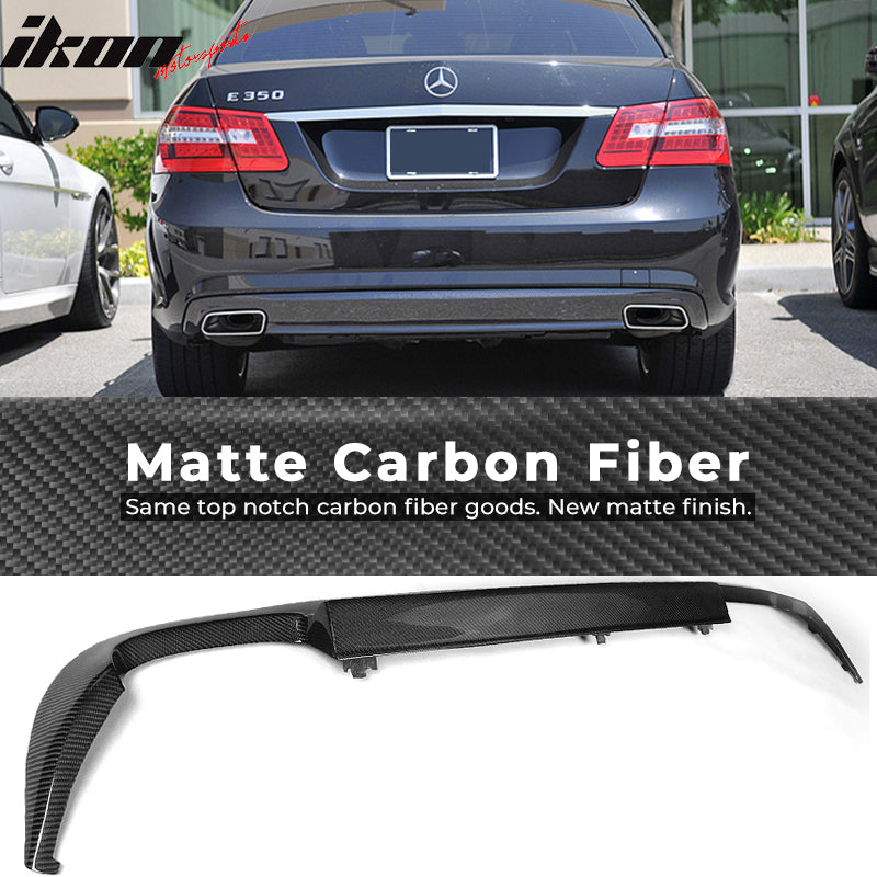 2010-2013 Benz E-Class W212 OEÂ Style Rear Bumper Diffuser Carbon Fiber