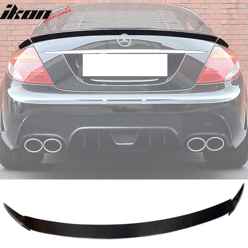 2009-2012 Mercedes CL Class W216 B Style Trunk Spoiler Carbon Fiber