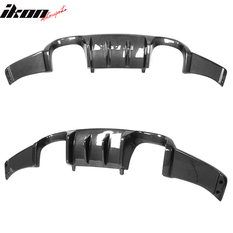 2008-2013 BMW E92 E93 M3 HM Style Rear Bumper Diffuser Carbon Fiber