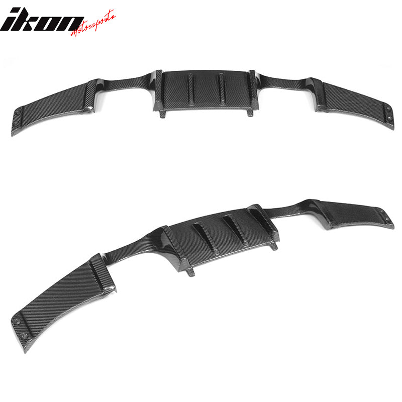 2008-2013 BMW E92 E93 M3 HM Style Rear Bumper Diffuser Carbon Fiber