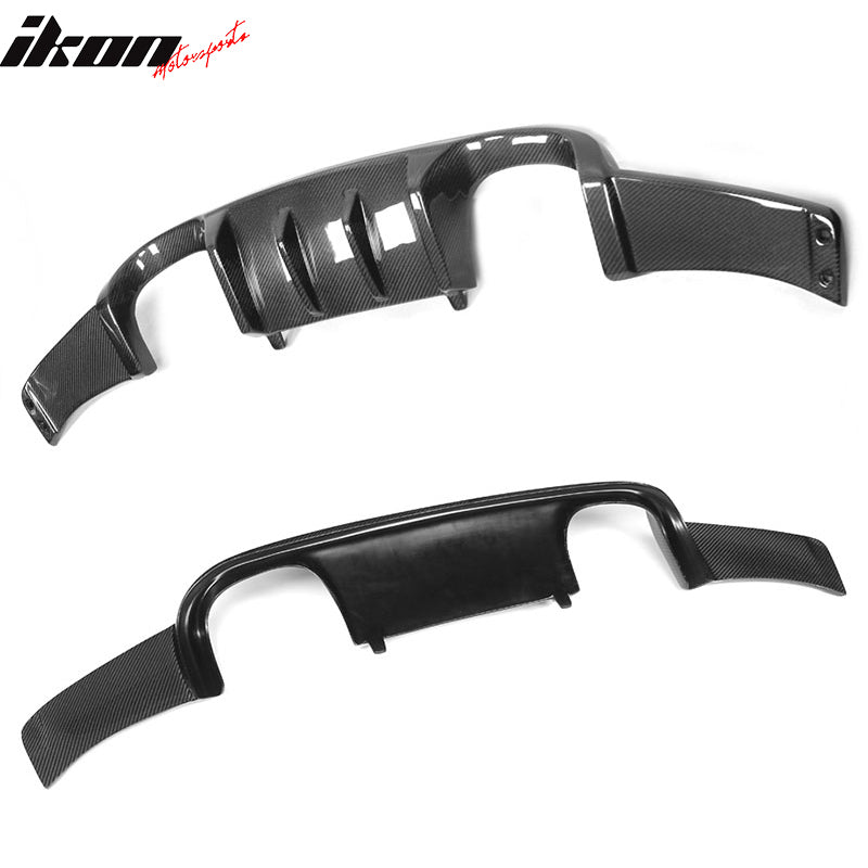 2008-2013 BMW E92 E93 M3 HM Style Rear Bumper Diffuser Carbon Fiber