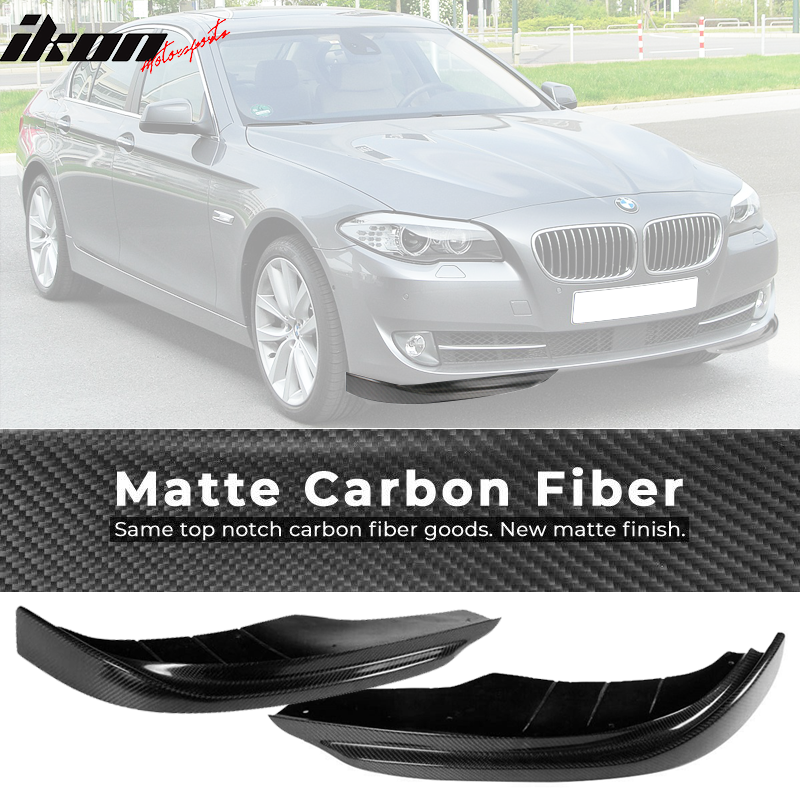 2011-2013 BMW 5 Series F10 JC Style Front Bumper Lip Carbon Fiber