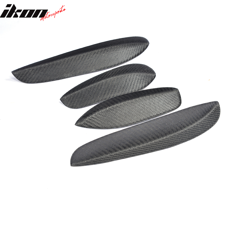 2015-2021 Benz C-Class W205 JC Front Bumper Fins Canards Carbon Fiber