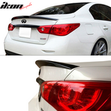 2014-2024 Infiniti Q50 V37 Sedan Black Trunk Spoiler FRP Fiber Glass