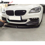 2012-2017 BMW 6 Series F12 F13 P Style Front Bumper Lip Carbon Fiber