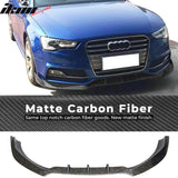 2013-2017 Audi S5 Facelift B8 JC Front Bumper Lip Forged Carbon Fiber