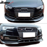 2013-2017 Audi S5 Facelift B8 JC Style Front Bumper Lip Carbon Fiber