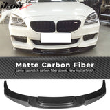 2012-2017 BMW F06 F12 6 Series VO Style Front Bumper Lip Carbon Fiber