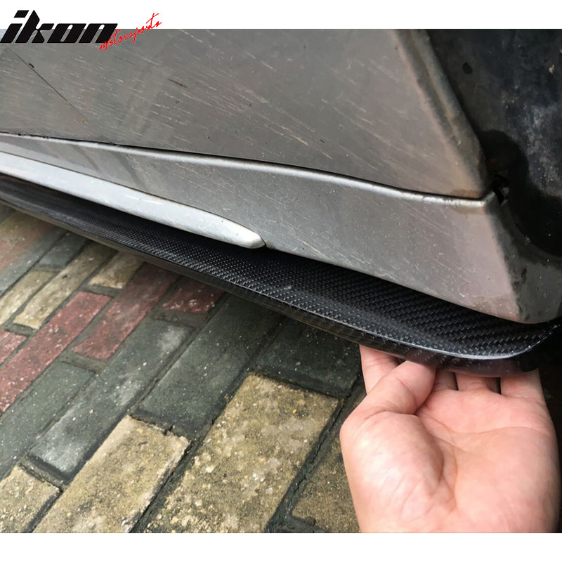 2015-2018 Benz C Class W205 AMG S Style 2PCS Side Skirts Carbon Fiber