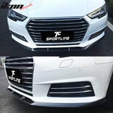 2017-2019 Audi A4 B9 JC Style Front Bumper Lip Spoiler Carbon Fiber