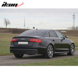 2012-2015 Audi A6 C7 S6 Style Rear Bumper Lip Diffuser Carbon Fiber