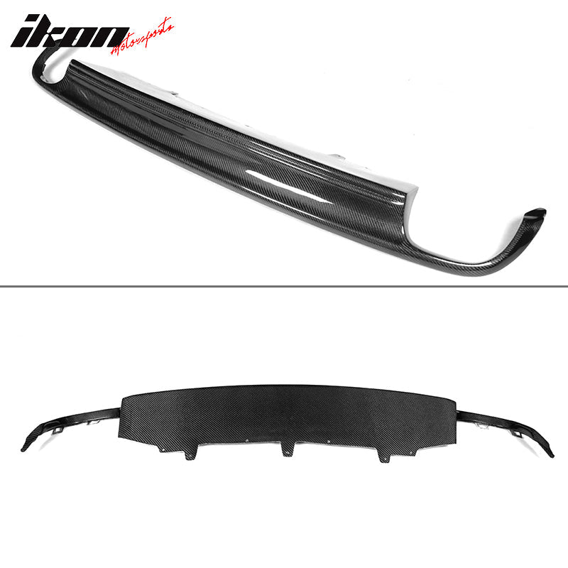 2012-2015 Audi A6 C7 S6 Style Rear Bumper Lip Diffuser Carbon Fiber