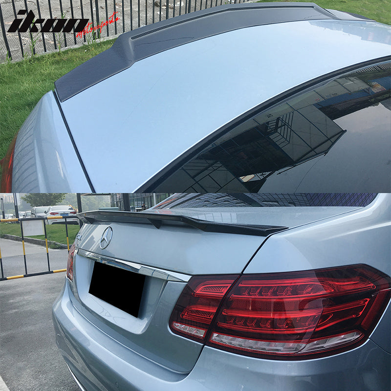 2010-2016 Benz E Class W212 Sedan RT Style Trunk Spoiler Carbon Fiber
