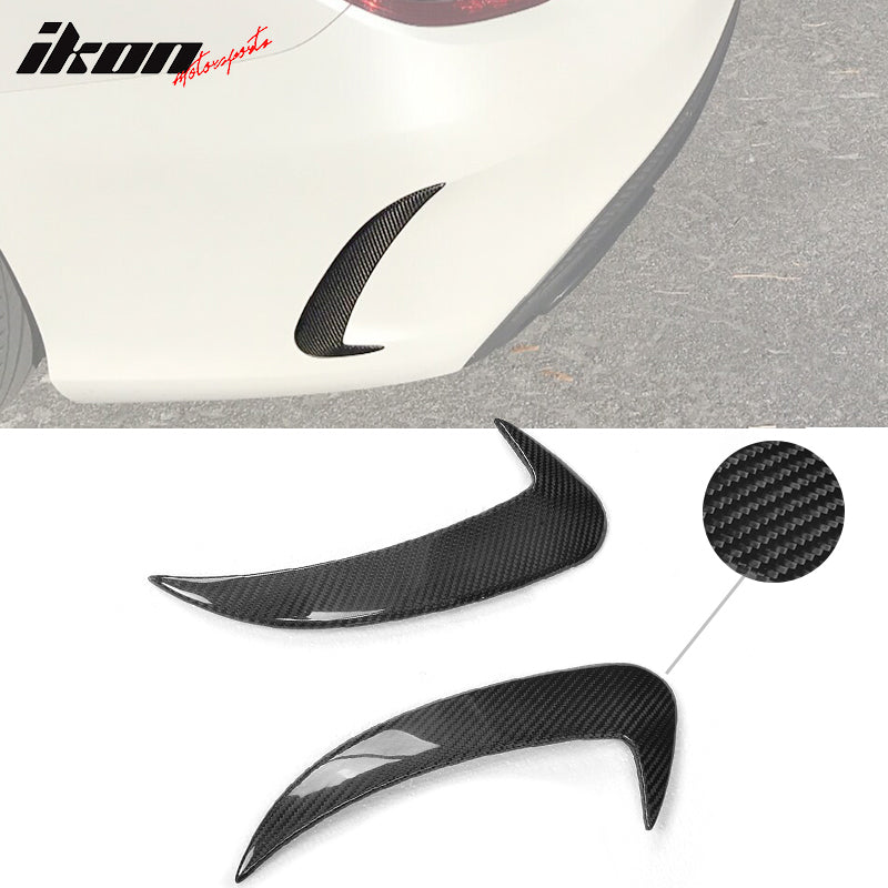 2015-2018 Benz C Class W205 JC Rear Bumper Vents Spoiler Carbon Fiber