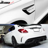 2015-2018 Bnez C-Class W205 Front + Rear Side Vents Spoiler Forged CF