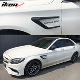 2015-2018 Benz C Class W205 JC Style Front Fender Scoops Carbon Fiber
